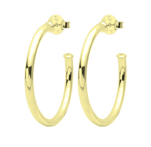 Sheila Fajl Shiny Small Everybody's Favorite Hoops, Shiny Gold 