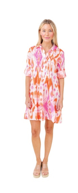 Sheridan French Mallory Dress, Blush Sunshine Ikat 