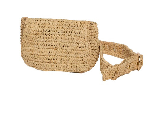 Hat Attack Straw Belt Bag 