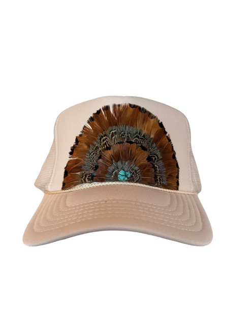 Lissy Grice The Nighthawk Trucker Hat, Tan