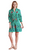 Tyler Boe Niki Embroidered Linen Dress, Parakeet 