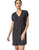 Lilla P Easy V-Neck Elastic Cuff Dress, Black 