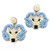 ALLIE BEADS, UNC RAM EARRINGS