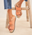 SERIFOS APRICOT SUEDE NORDIC SANDAL 