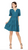 59H4713-8 Teal Cord Tiered Dress 