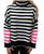 NORA CONTRAST FUNNEL NECK