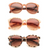 21842-20 Mixed Pattern Sunglasses