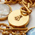N327GICA00 Honeybee Statement Necklace Gold Iridescent Chalcedony Reversible 