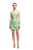 S/W/F Asymmetric Cut Out Mini, Stripes of Sage