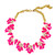 The Pink Reef - Orchid Necklace in Neon Pink