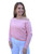 Minnie Rose Fine Cotton Cashmere Off the Shoulder Top, Pink Pearl 
