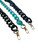 German Fuentes Acrylic Chain Strap, Short Black  