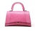 German Fuentes Leather Handbag, GF2085, Hot Pink    