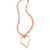Virtue Jewelry Gemstone Beaded Heart Necklace 
