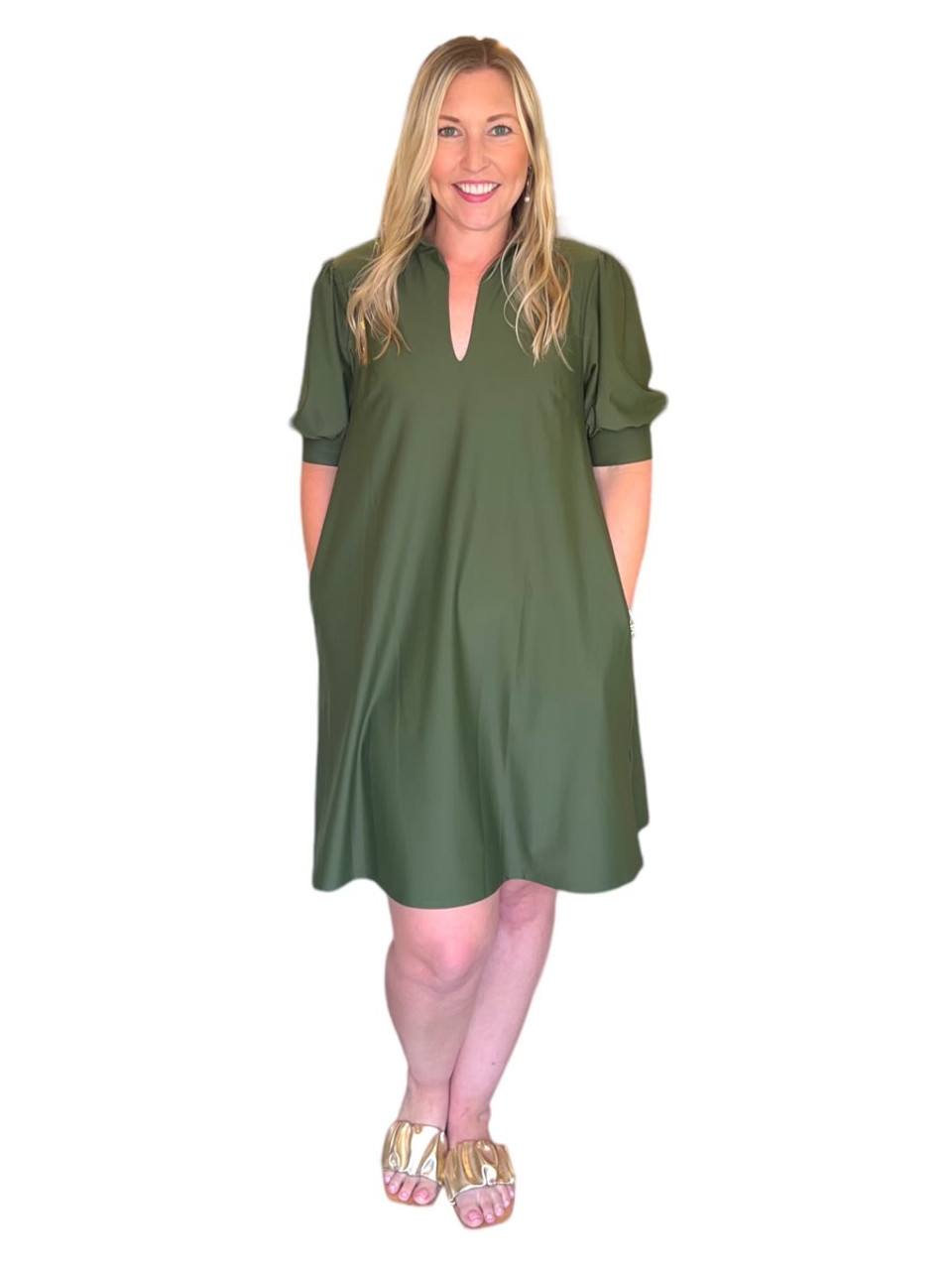 Jude Connally Emerson Dress, Loden - Monkee's of the Village
