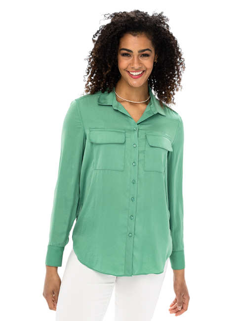 Renuar Airflow Button Down, Artichoke R5952 - Monkee's of the Village