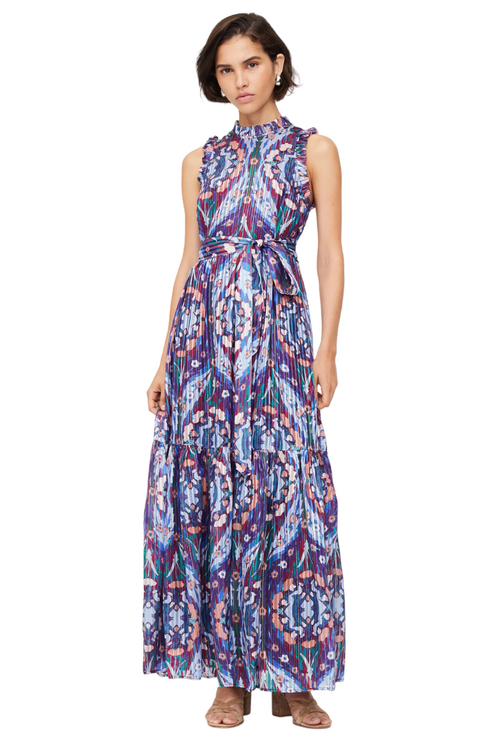 Marie Oliver Alice Dress, Aster Trellis - Monkee's of the Village