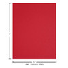 Paper Accents Cardstock 8.5 inch x 11 inch Smooth 65lb Red Devil 1000pc Box