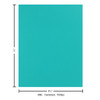 Paper Accents Cardstock 8.5 inch x 11 inch Smooth 65lb Sea Blue 1000pc Box