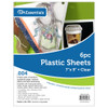 Paper Accents Acrylic and Plastic Plastic Sheet 7 inch x 9 inch .004 inch Clear 6pc