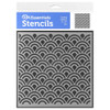 PA Essentials Stencil 6 inch x 6 inch Scallop Pattern
