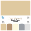 Paper Accents Stash Pack Cardstock 12 inch x 12 inch Light Neutrals 40pc