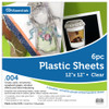 Paper Accents Acrylic and Plastic Plastic Sheet 12 inch x 12 inch .004 inch Clear 6pc