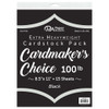 Paper Accents Cardstock 8.5 inch x 11 inch Cardmakers Choice 100lb Black 15pc