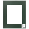 PA Framing Mat White Core 11 inch x 14 inch /8 inch x 10 inch Hunter Green