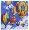 Diamond Art Kit Advanced 14 inch x 16 inch Hot Air Balloons
