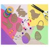 Paper Accents Chip Shape Egg Striped Natural 8pc
