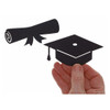 Paper Accents Chip Shape Diploma Black 8pc