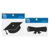 Paper Accents Chip Shape Diploma Black 8pc