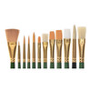 Pro Art Brush Artist Select Gold Nylon Flat #6 Package