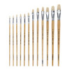 Pro Art Brush Hog Bristle White Bristle Filbert 11