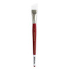 Connoisseur White Taklon Brush Short Handle Angular Wash .75 inch