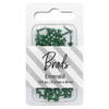 PA Essentials Brads 4.5mm x 8mm Solid Emerald 100pc