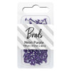 PA Essentials Brads 4.5mm x 8mm Solid Neon Purple 100pc