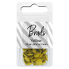 PA Essentials Brads 8mm x 15mm Solid Yellow 50pc