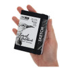 Pro Art Premier Sketch Book Travel 4 inch x 3 inch White 74lb Black 80 Sheets