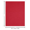 Paper Accents Cardstock 8.5 inch x 11 inch Stash Builder 65lb Crimson 1000pc Box