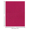 Paper Accents Glitter Cardstock 8.5 inch x 11 inch 85lb Magenta 15pc