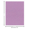 Paper Accents Glitter Cardstock 8.5 inch x 11 inch 85lb Iridescent Sugar Plum 15pc