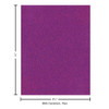 Paper Accents Glitter Cardstock 8.5 inch x 11 inch 85lb Heather Purple 15pc