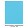 Paper Accents Cardstock 8.5 inch x 11 inch Textured 73lb Popsicle Blue 1000pc Box