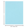 Paper Accents Cardstock 8.5 inch x 11 inch Stash Builder 65lb Arctic Blue 25pc