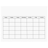 Paper Accents Calendar DIY 8.5 inch x 11 inch 12 Month Blank White