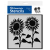 PA Essentials Stencil 6 inch x 6 inch Sunflowers
