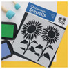 PA Essentials Stencil 6 inch x 6 inch Sunflowers