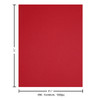 Paper Accents Cardstock 8.5 inch x 11 inch Smooth 65lb Dark Red 1000pc Box